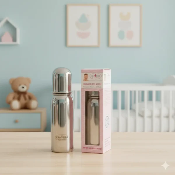 STEEL FEEDING BOTTLE-BPA FREE