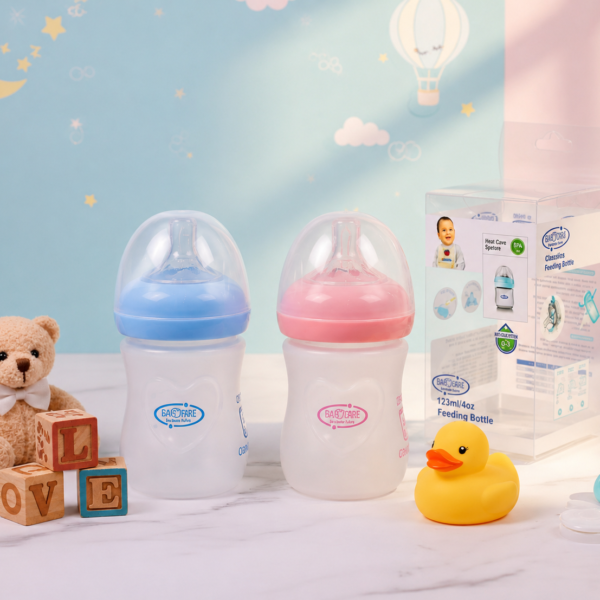 WIDE NECK PLASTIC FEEDER 120 ML BPA-Free