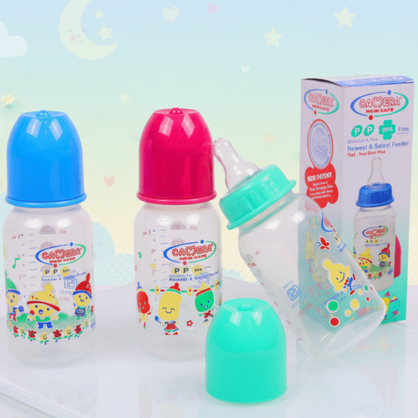 Plastic feeding bottle 150 ml(PACK OF 3 PCS)- BPA-Free